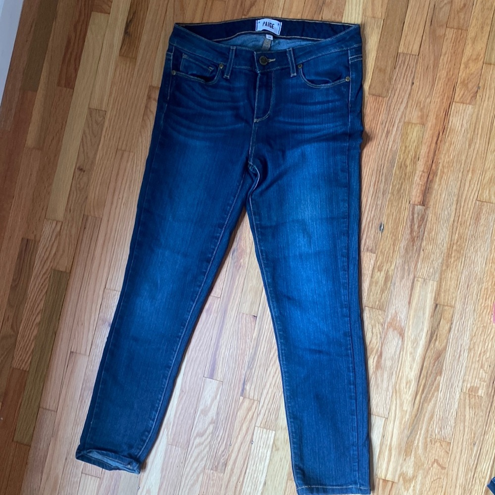 Paige skyline ankle peg denim jeans